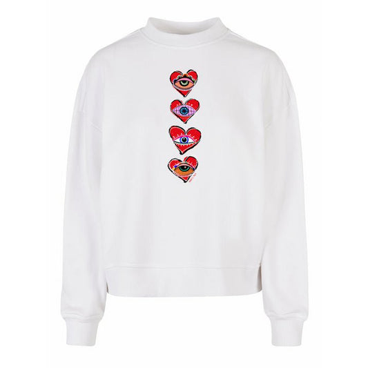 Limited Sweater Boxy Eyes Heart