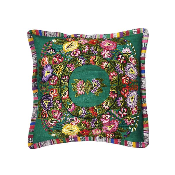 Fairtrade  handgemaakt Huipil-kussen decoratie | Florecitas | 50 x 50