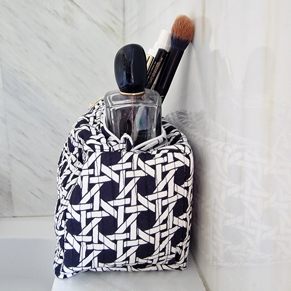 handgemaakte make-up tas "de Boom"