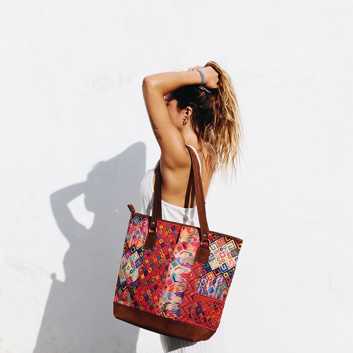 TOTE BAG HUIPIL | ROZE IKAT