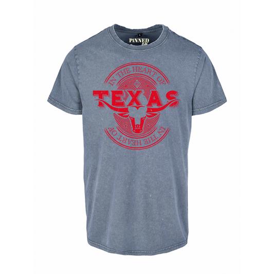 T-shirt Washed In The Heart Of Texas Red