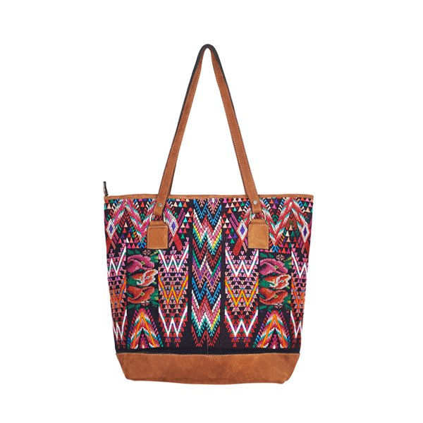 TOTE BAG HUIPIL | ZWARTE AZTEC