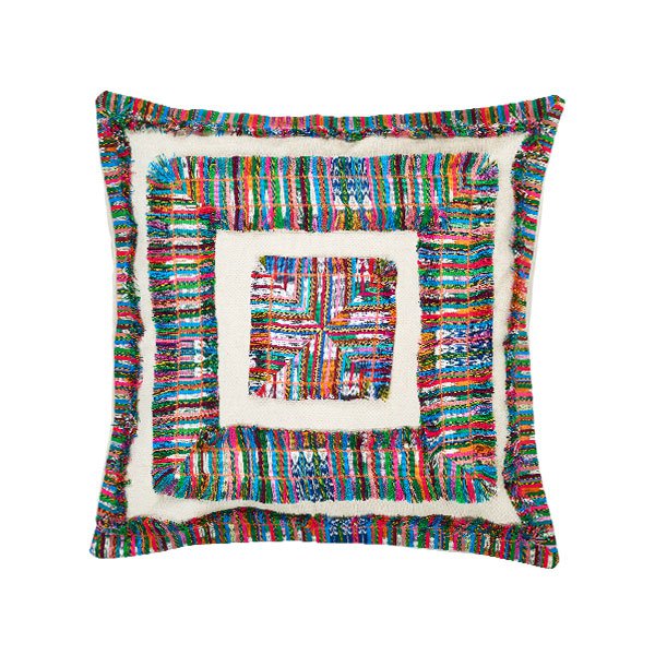 Boho-kussen | Pluizig | 50 x 50 handgemaakt ibiza bohemian stijl