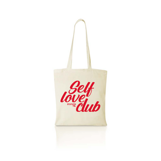 Canvas Bag Self Love Club Red