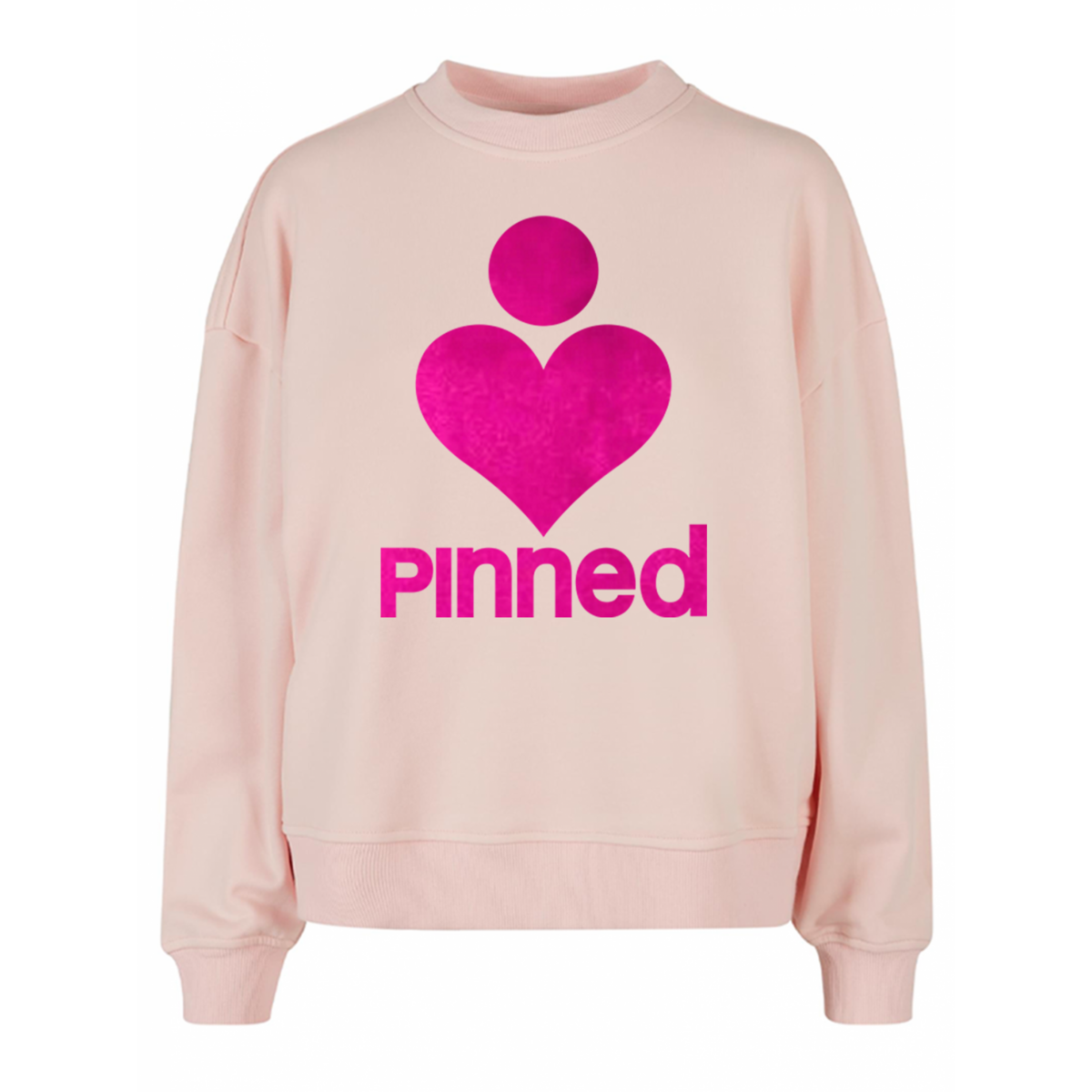 Limited Sweater Boxy PiNNED Neon Pink Velvet