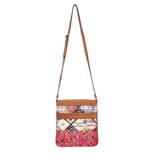 ETHNO SCHOUDERTAS crossbody | Roze Huipil ibiza boho stijl